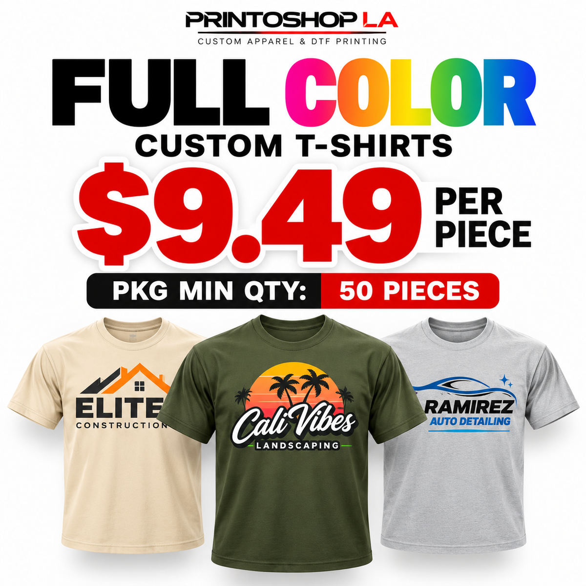 Softstyle T-Shirt Package (50 piece Minimum